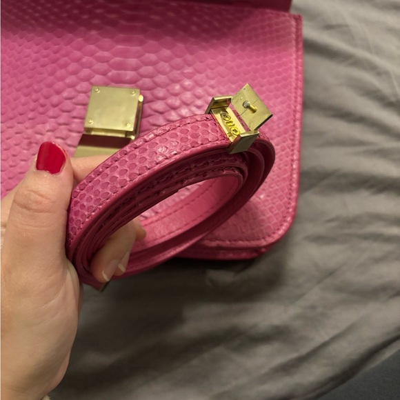 Celine Pink Python leather Box Bag - Picture 8 of 15